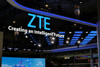 Stand de la empresa de telecomunicaciones ZTE