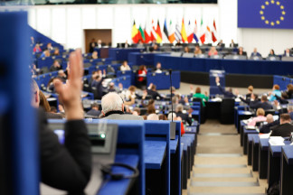 Pleno del Parlamento Europeo en Estrasburgo (Francia)