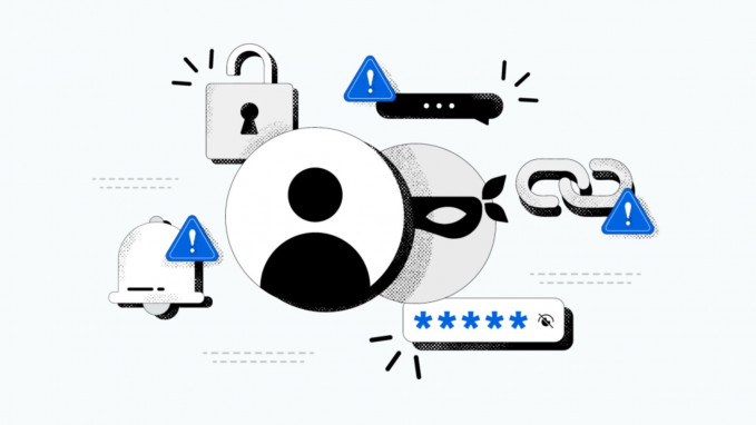 Ilustración de ciberseguridad de Meta.