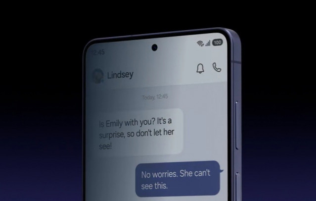 Pantalla de privacidad de Galaxy S26 Ultra