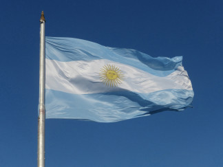 Archivo - Bandera de la República Argentina