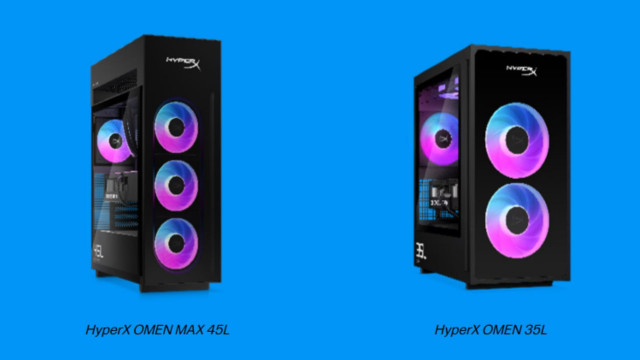 Ordenadores HyperX OMEN MAX 45L y HyperX OMEN 35L de HP.