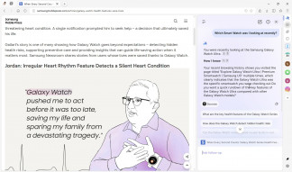 Navegador web Samsung Browser.