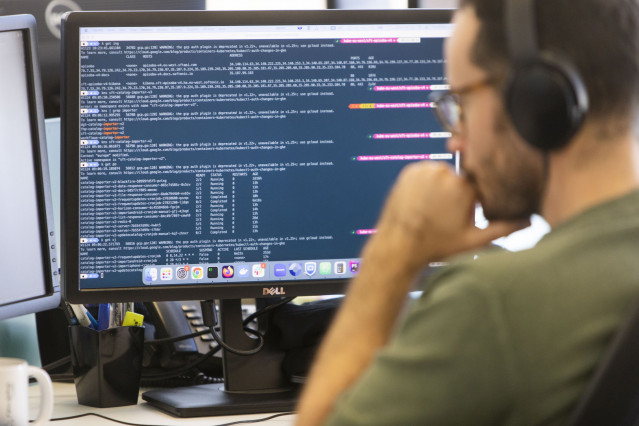 Software en un ordenador.