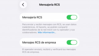 Encriptación de extremo a extremo en los mensajes RCS de Apple.