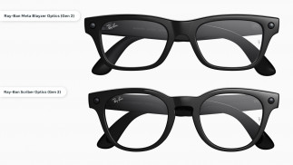 Las gafas inteligentes Ray-Ban Meta Blayzer Optics (Gen 2) y Ray-Ban Meta Scriber Optics (Gen 2).