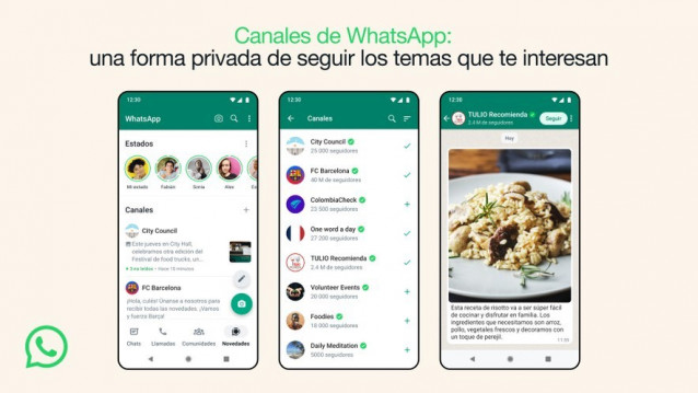 Archivo - WhatsApp presenta su nueva herramienta canales.