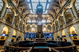 Interior del Palacio de la Bolsa de Madrid