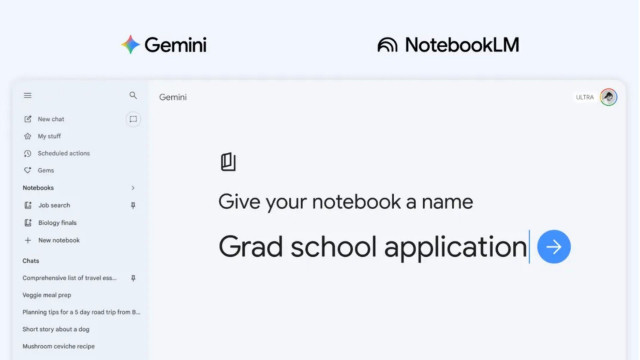 Nuevas funciones de Gemini en NotebookLM.