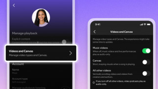 Nuevas funciones de control de vídeo en Spotify.