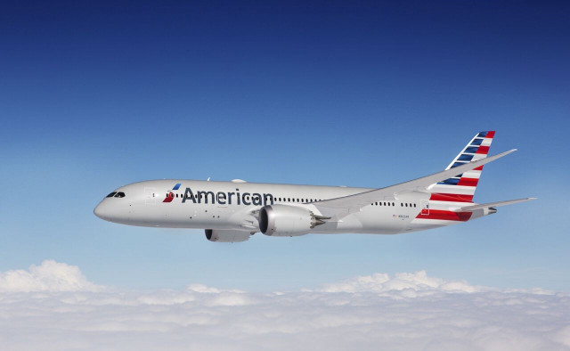 Archivo - Un avión de American Airlines