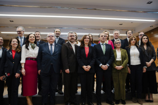 La ministra de Sanidad, Mónica García, durante el pleno del Consejo Interterritorial del Sistema Nacional de Salud (CISNS), en el Ministerio de Sanidad, a 27 de marzo de 2026, en Madrid (España). E