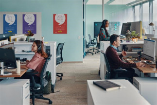 Uso de ordenadores en un entorno empresarial.