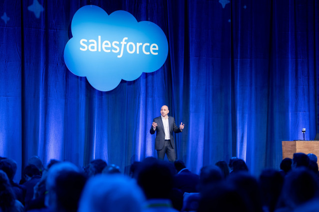 El vicepresidente ejecutivo y director ejecutivo de Sur de Europa, Medio Próximo y África de Salesforce, Marco Hernansanz, en Agentforce World Tour Madrid 2026