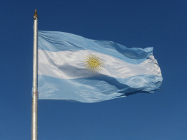 Archivo - Bandera de la República Argentina