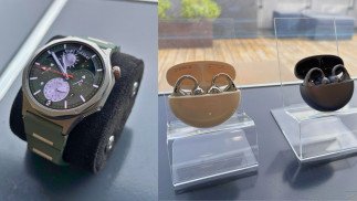 El reloj OPPO Watch X3 y los auriculares OPPO Enco Clip2.