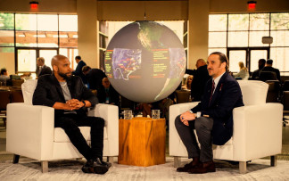 El presidente de TEON, Luis Felipe Fernández-Salvador y Campodonico, y el director ejecutivo, Daniel del Valle.- THE EMBASSY OF NATURE