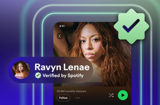 Nuevas insignias de verificación de Spotify.