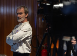El epidemiólogo Fernando Simón, durante la clausura del  acto institucional para conmemorar el 40 aniversario de la Ley General de Sanidad, en el Ministerio de Sanidad, a 20 de abril de 2026, en Mad