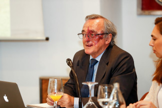 Archivo - El jefe del Grupo AXA- CNIO de Oncología Experimental de la FSP CNIO adscrita al Instituto de Salud Carlos III, Mariano Barbacid, durante la presentación de los prometedores resultados de 