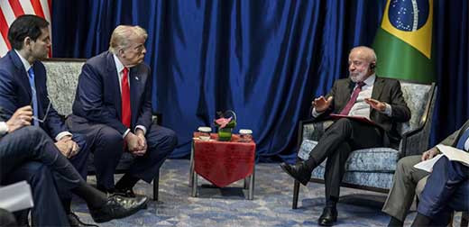 Trump recibirau0301 a Lula 