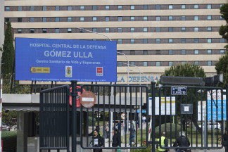 Fachada del Hospital Central de La Defensa Gómez Ulla, a 7 de mayo de 2026, en Madrid (España).