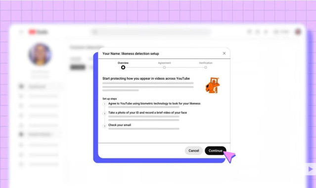 Herramienta de detección de 'deepfakes' de YouTube.