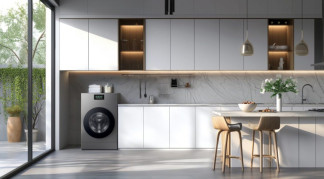 Recurso de cocina con lavadora de Samsung