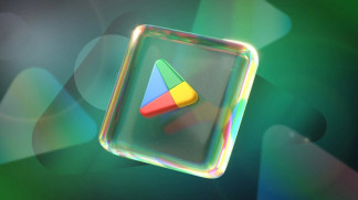 Archivo - Logotipo de Google Play Store en un recuadro transparente
