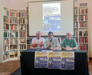 José María Martín, Marcela Martín y José Luis Yuguero.
