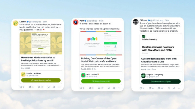 Artículos de formato largo en Bluesky