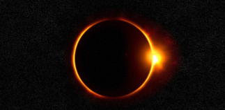 Imagen de un eclipse solar.