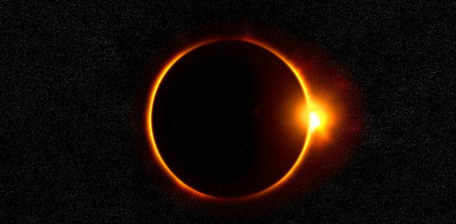Imagen de un eclipse solar.