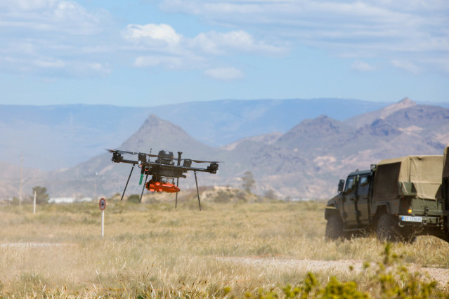 Archivo - Demostración táctica de fuerza futura dentro de la Campaña de Experimentación Táctica 2026 del Ejército de Tierra, en la base militar 'Álvarez de Sotomayor' de Viator (Almería).