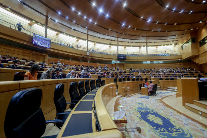 Archivo - Vista general de una sesión plenaria, en el Senado, a 18 de junio de 2024, en Madrid (España). Durante el pleno, se han tratado temas como la certificación de productos sanitarios. Ademá