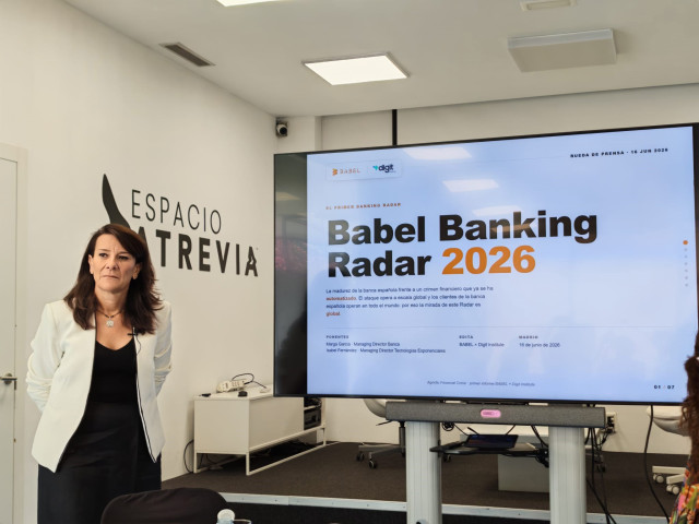 La directora general del sector de Banca en Babel, Marga García.
