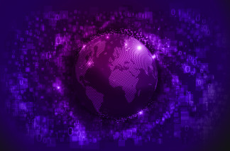 Archivo - Representación abstracta del mundo digital