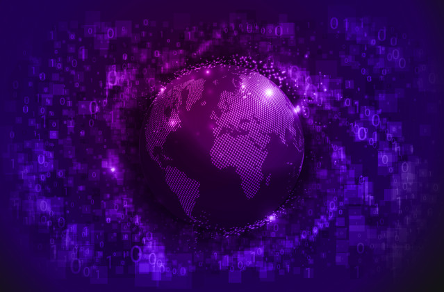 Archivo - Representación abstracta del mundo digital
