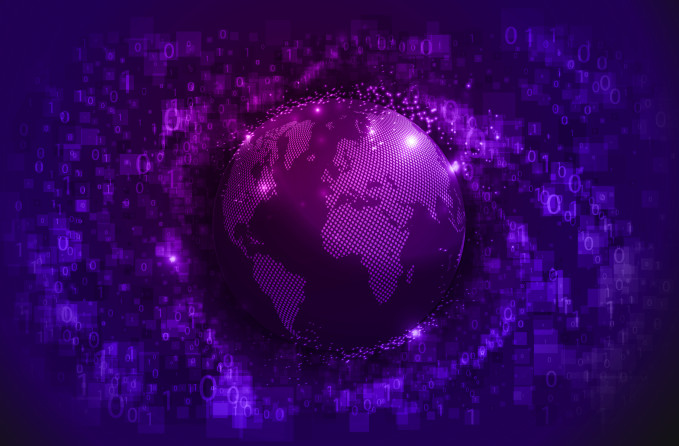 Archivo - Representación abstracta del mundo digital