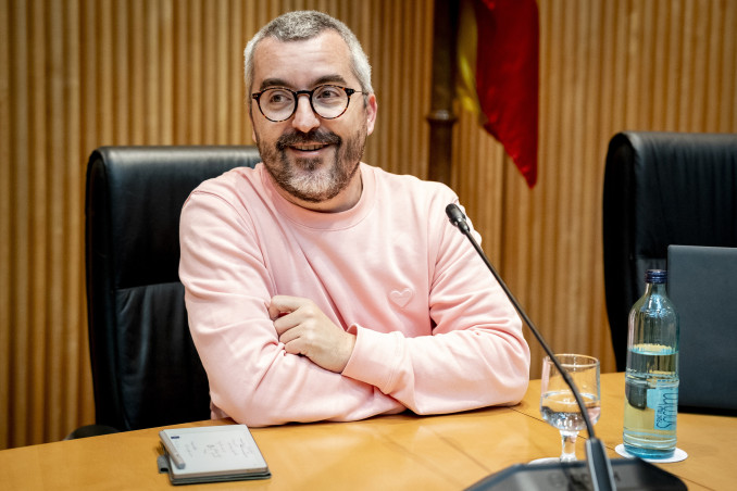 Archivo - El secretario de Estado de Sanidad, Javier Padilla, durante las jornadas parlamentarias contra la privatización-externalización de la Sanidad, en el Congreso de los Diputados, a 24 de abri