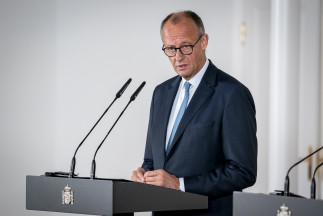 EuropaPress 6965221 canciller republica federal alemania friedrich merz comparece medios