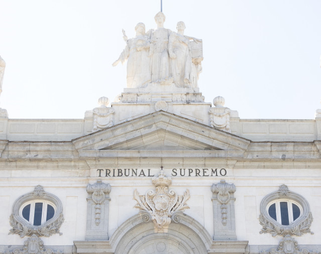 Archivo - Fachada de la sede del Tribunal Supremo, a 26 de septiembre de 2025, en Madrid (España).