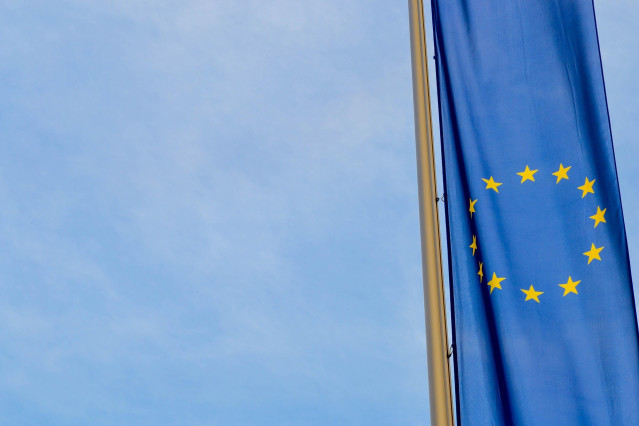 Archivo - Bandera UE.