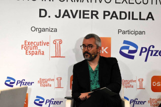 El secretario de Estado de Sanidad, Javier Padilla, durante el desayuno informativo organizado por Executive Forum.