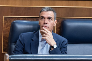 El presidente del Gobierno, Pedro Sánchez, durante una sesión plenaria en el Congreso de los Diputados, a 25 de junio de 2026, en Madrid (España). El debate parlamentario se centra hoy en dos temas