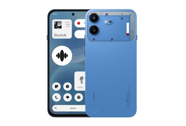 Interfaz y carcasa del Phone (4b) en color azul