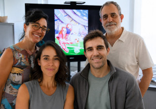 Rebeca Acín, Michaela Veliova, Pablo Hernansanz-Agustin y José Antonio Enríquez.