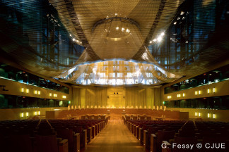 Archivo - La Gran Sala de vistas del Tribunal de Justicia de la UE (TJUE), con sede en Luxemburgo.