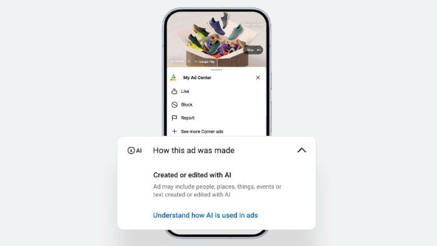Información sobre anuncios hechos con IA en servicios de Google