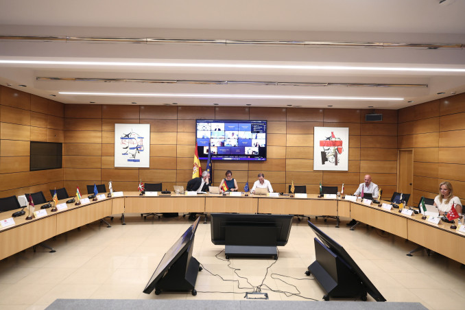 La ministra de Sanidad, Mónica García, preside la reunión del pleno del CISNS, a 10 de julio de 2026, en Madrid (España). Esta reunión tiene el objetivo de desbloquear importantes partidas presup